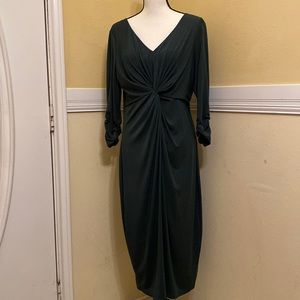 MISS TINA Forest Green Dress; Large